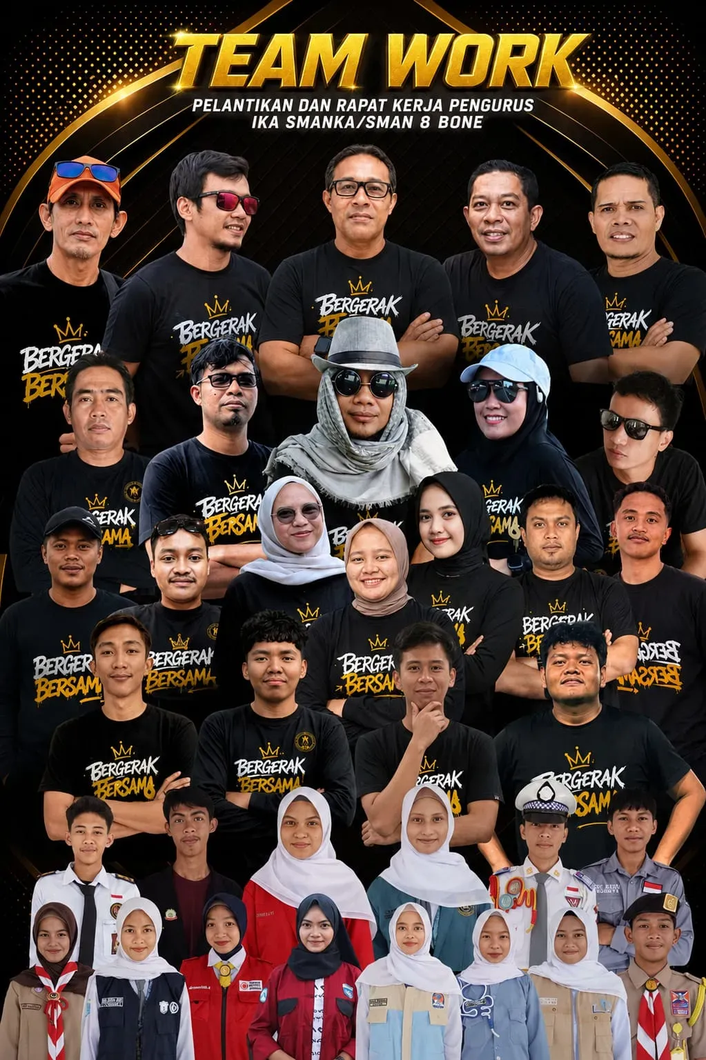 Ini Dia Wajah Dibalik Suksesnya Pelantikan IKA SMAN Kajuara/SMAN 8 Bone